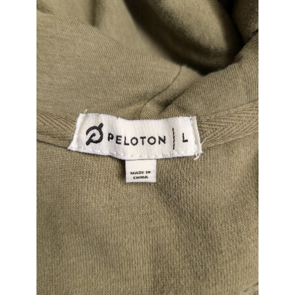 Peloton Ultimate Fleece Zip Hoodie Women's Size XL Green Gorp Gym Workout - Picture 5 of 12